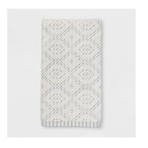 Striped Diamond Bath Towel Sour Cream - Threshold